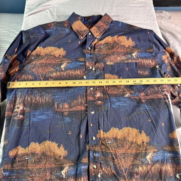 Outdoor Life Men’s XL Button Down Duck Hunting Shirt Waterfowl Print 100% Cotton - Picture 7 of 8